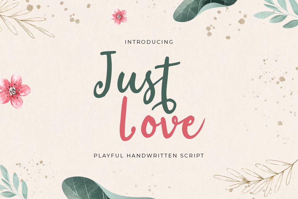 Just Love Font preview