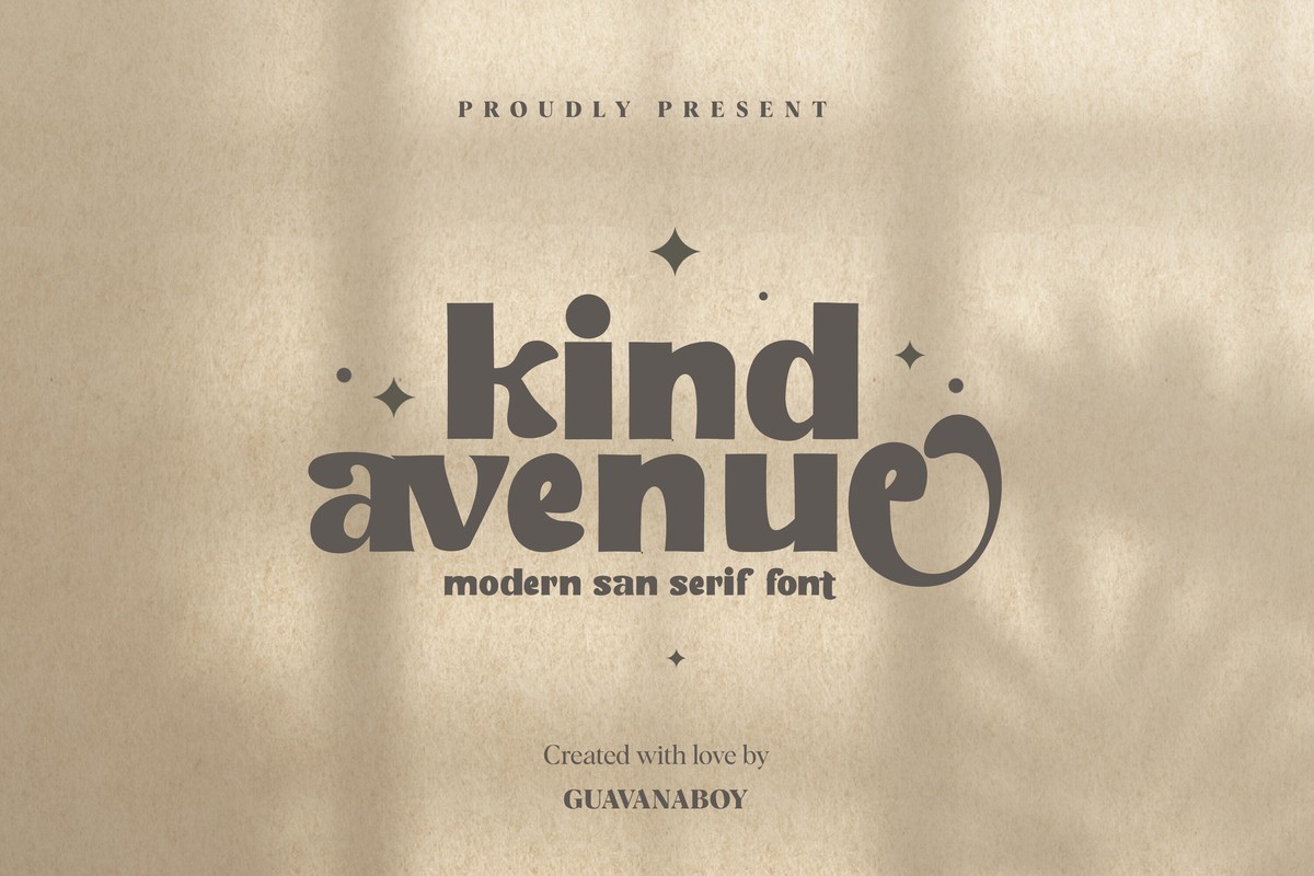 Kind Avenue Font preview
