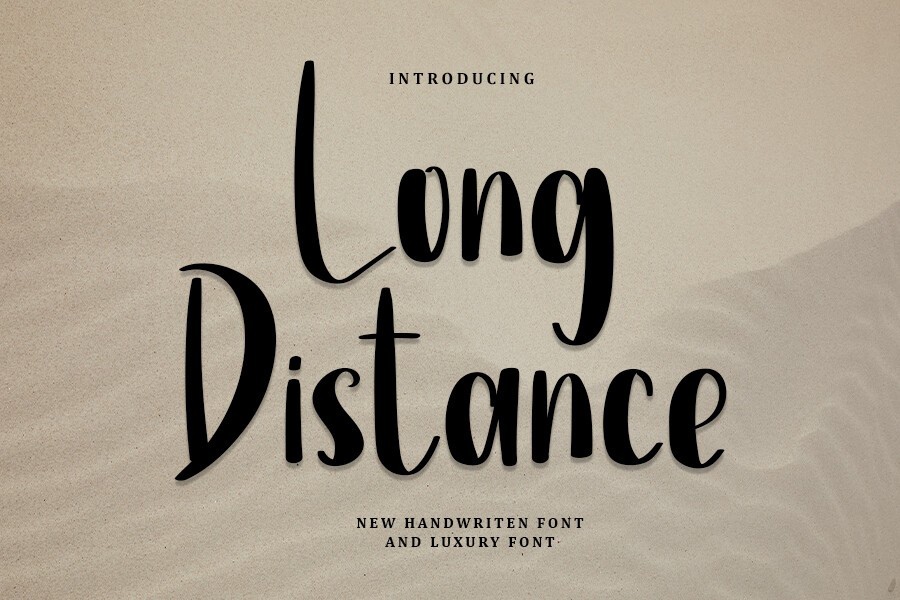 Long Distance Font preview