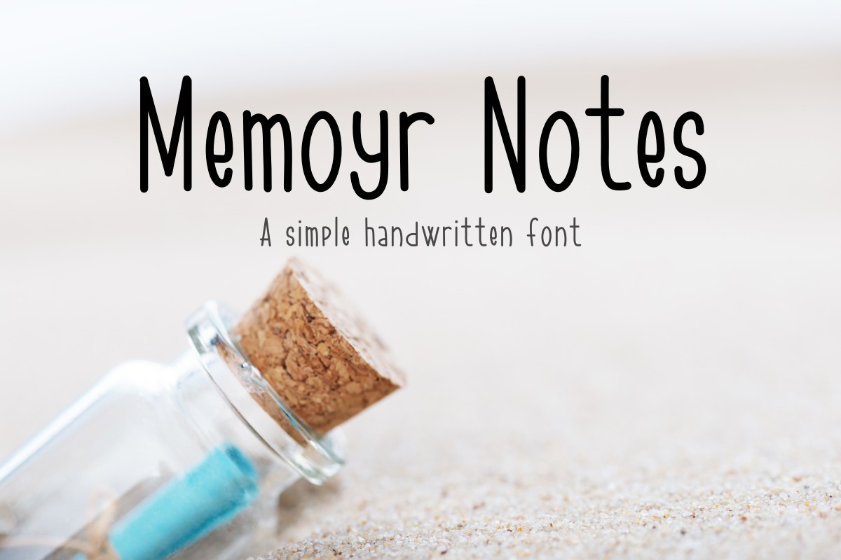 Memoyr Notes Font preview