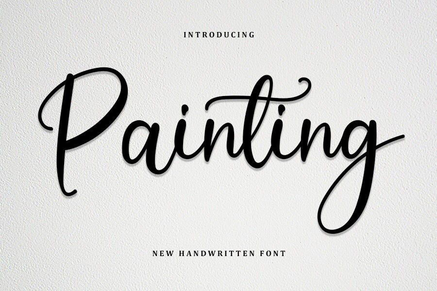 Painting Regular Font preview