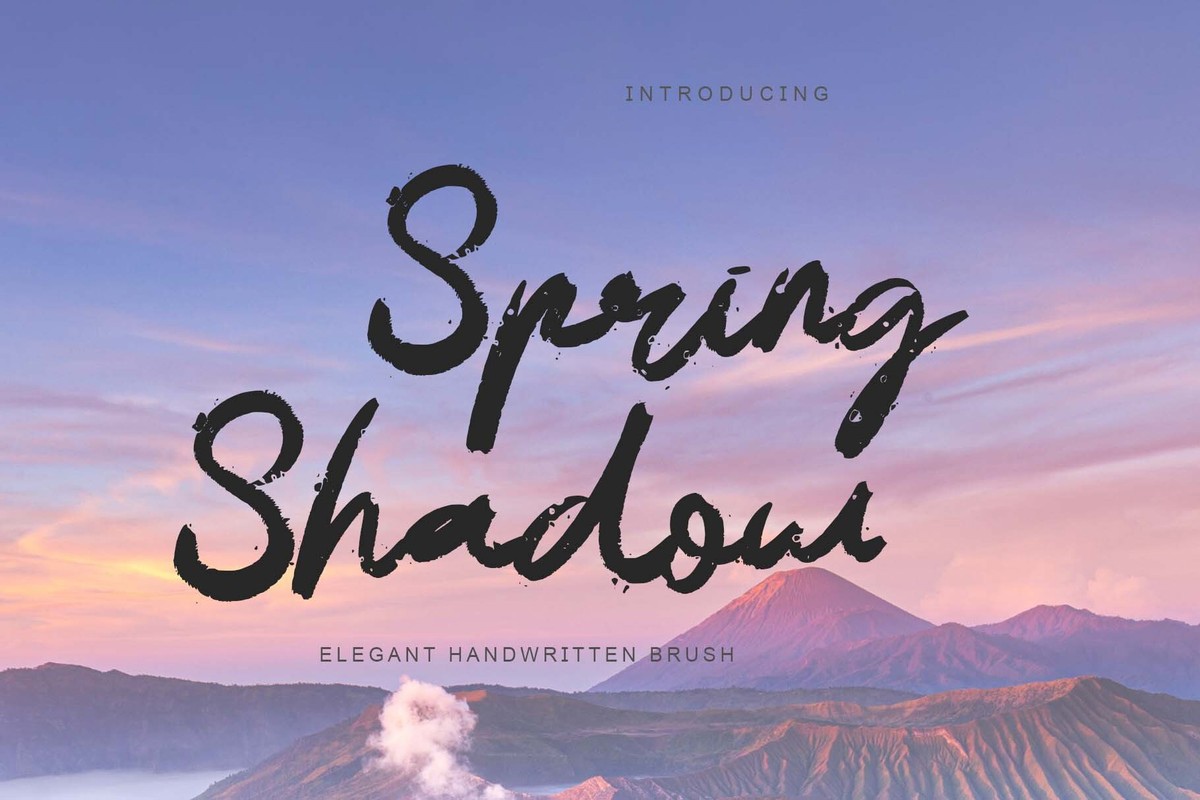 Spring Shadow Font preview