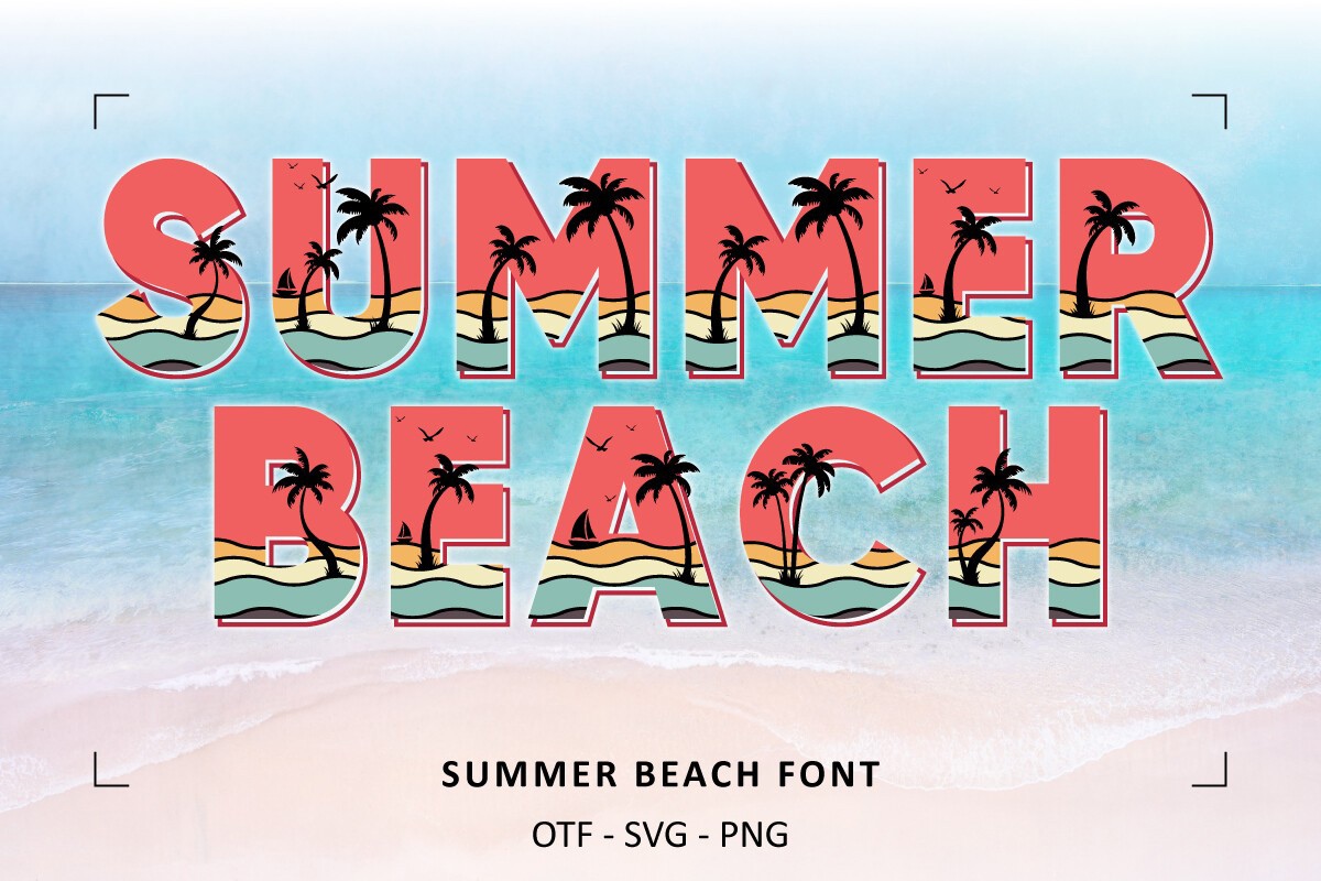 Summer Beach Font preview