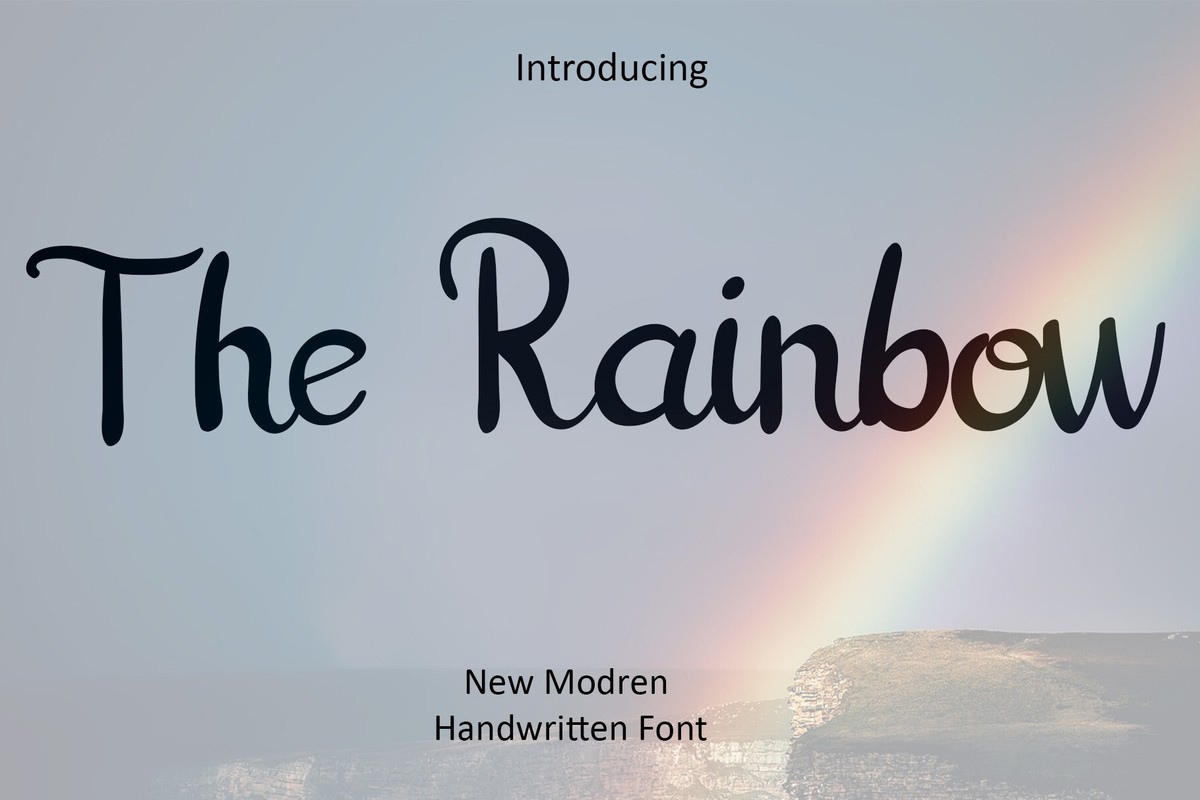 The Rainbow Font preview