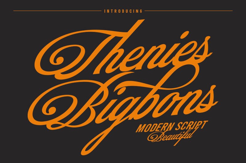 Thenies Bigbons Font preview