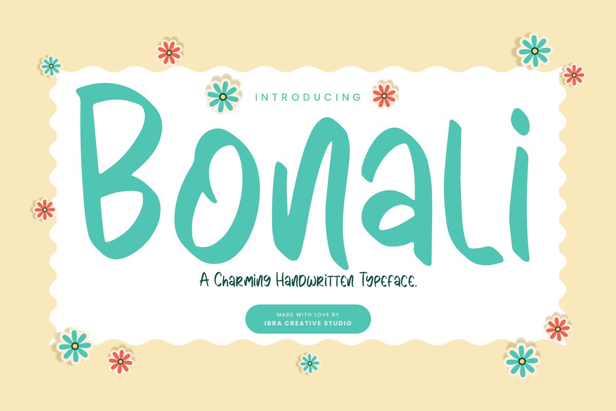 Bonali Font preview