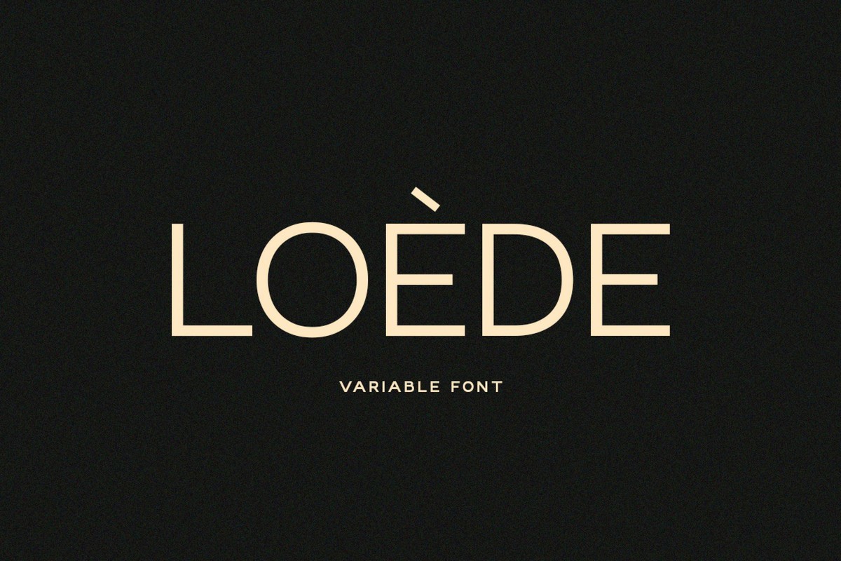 Loede Extra Bold Font preview