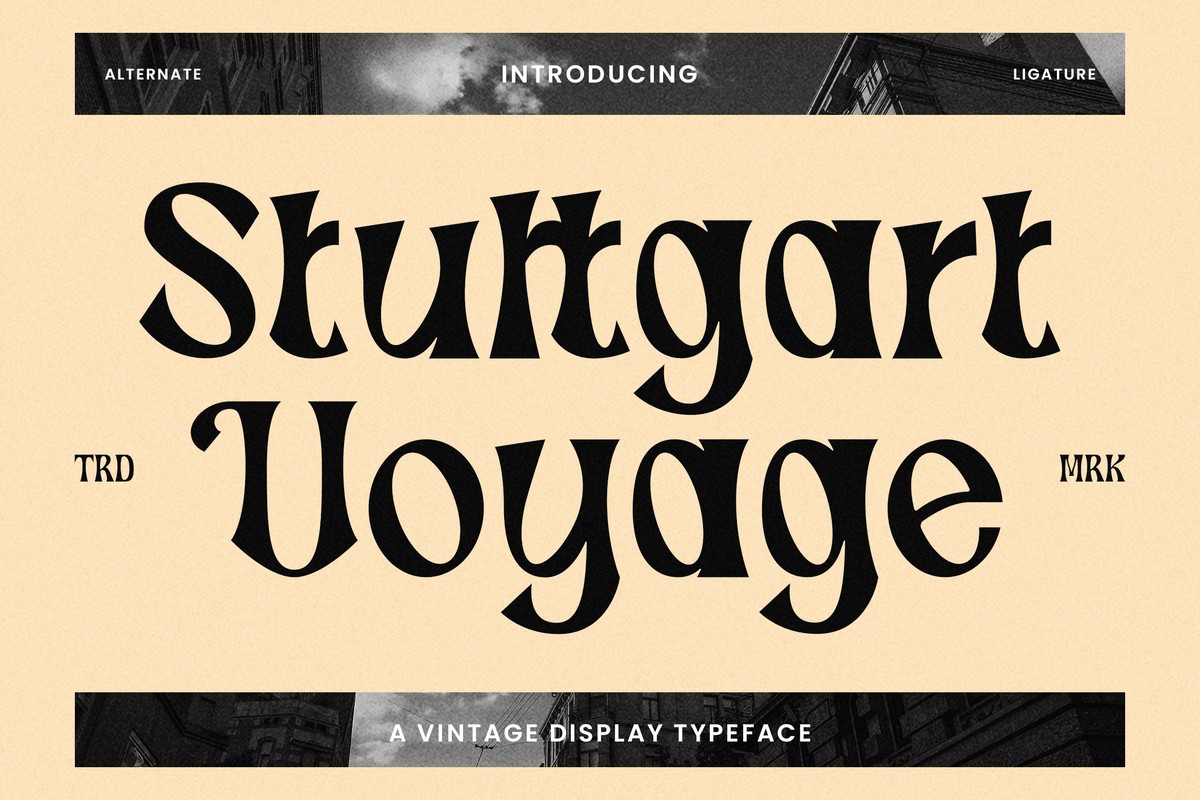 Stuttgart Voyage Regular Font preview