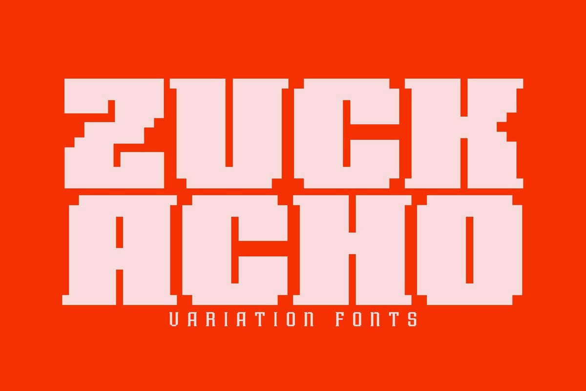 Zuck Acho Extra Light Font preview