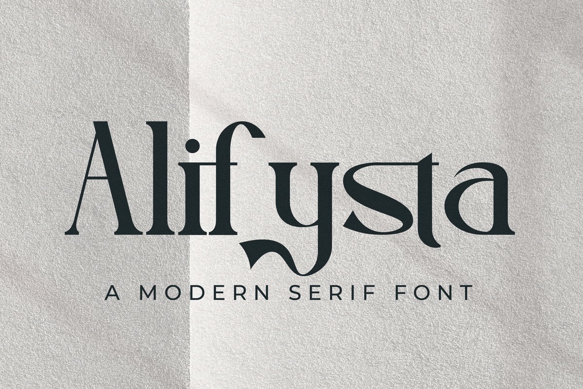 Alifysta Regular Font preview