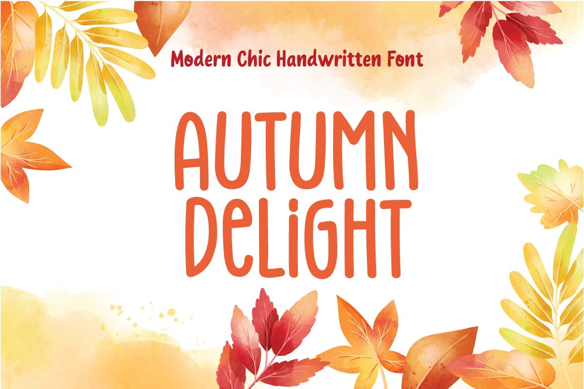 Autumn Delight Regular Font preview