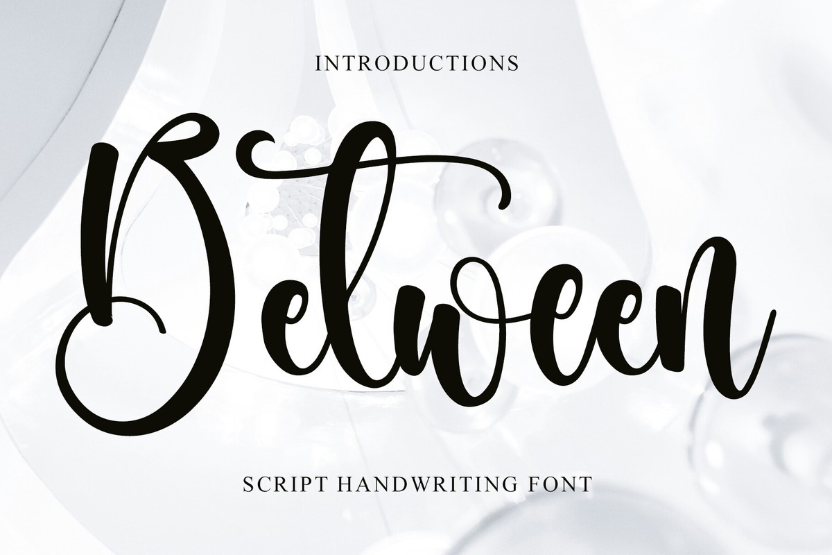 Between Font preview