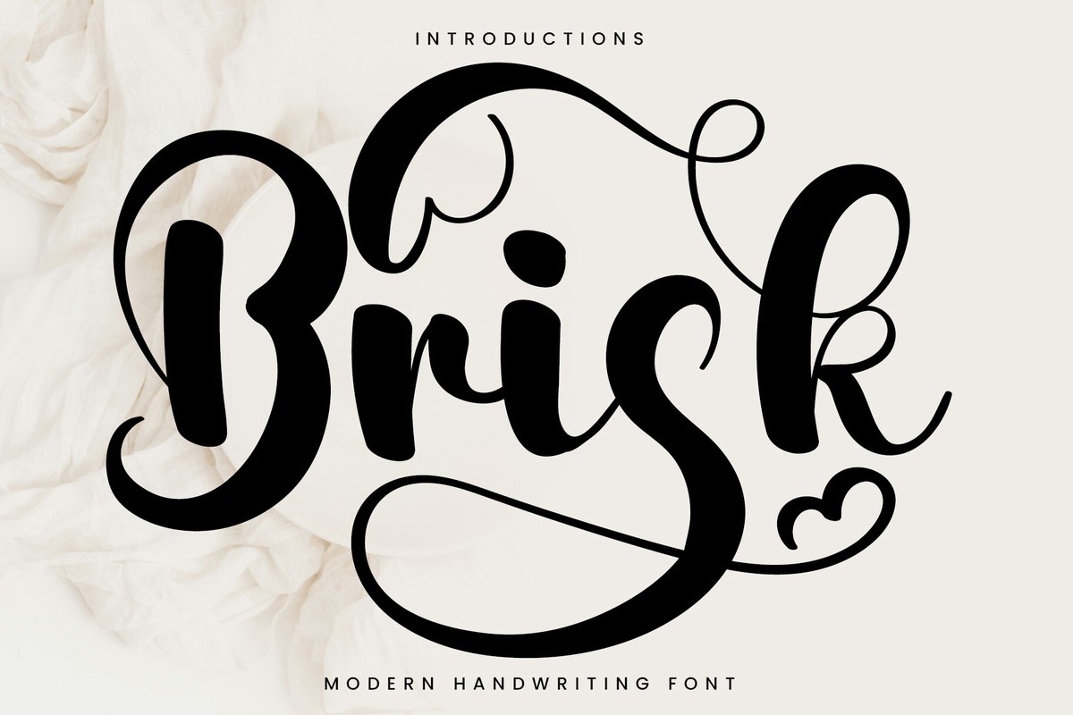 Brisk Font preview
