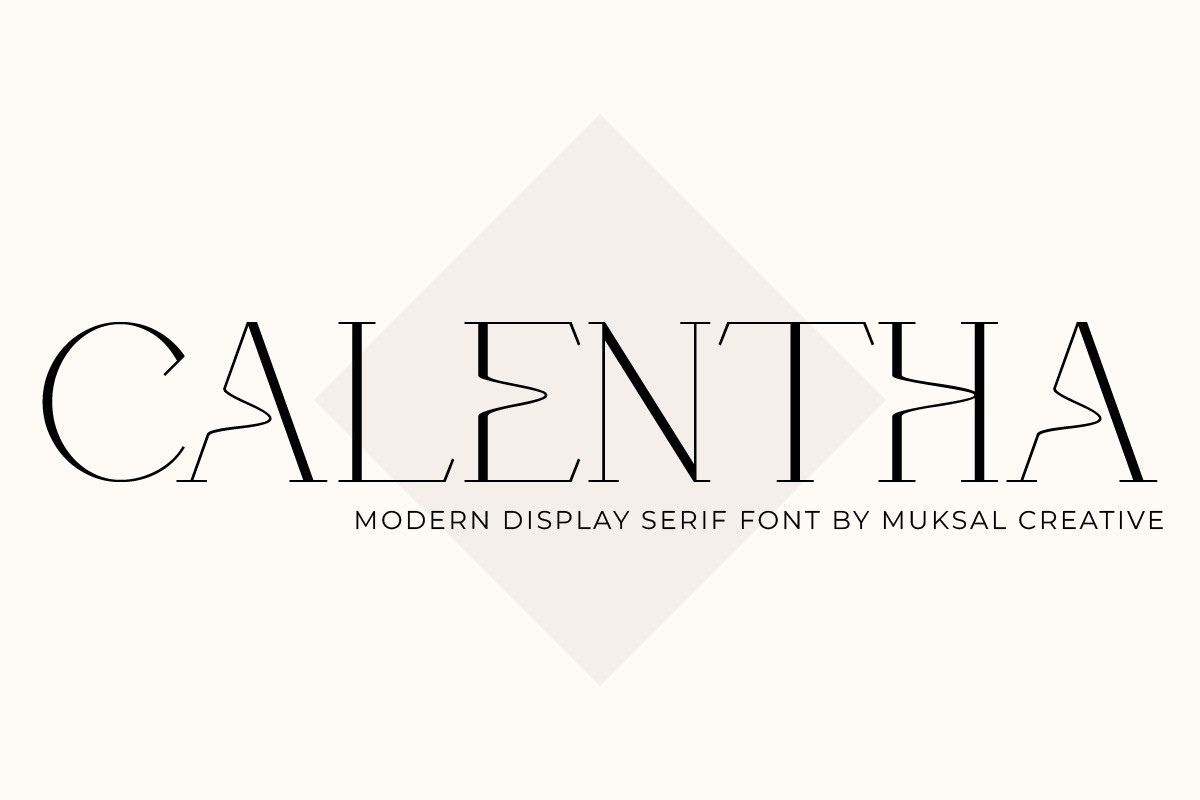 Calentha Regular Font preview