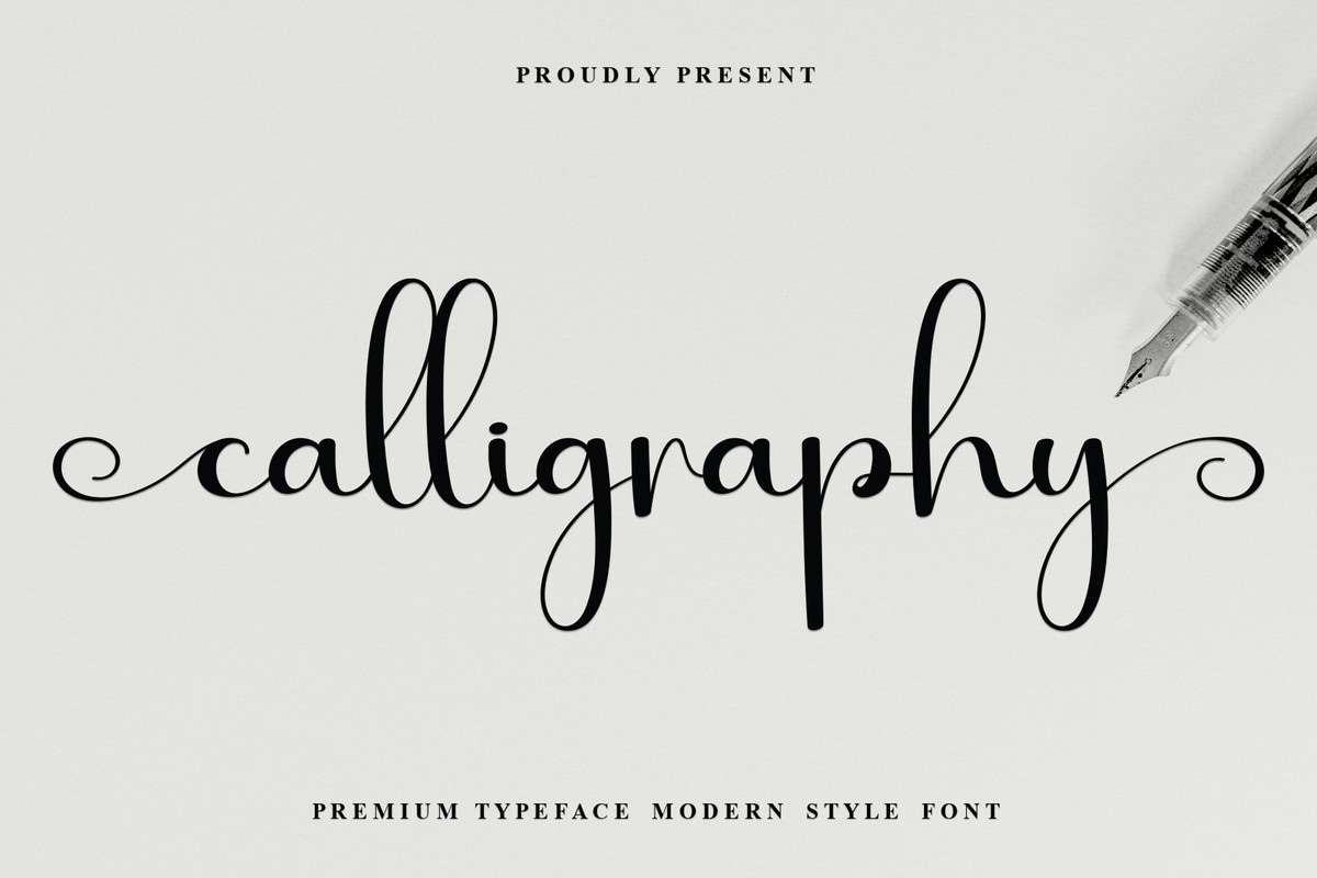 Calligraphy Font preview