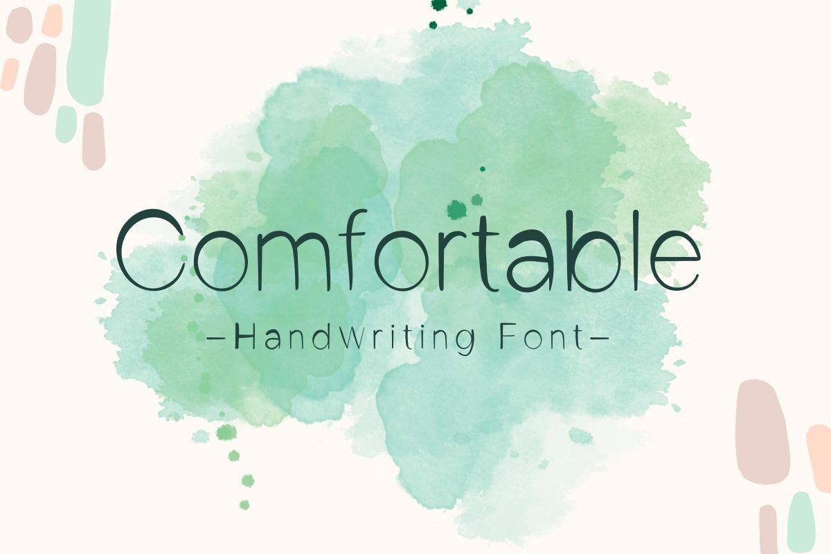 Comfortable Font preview