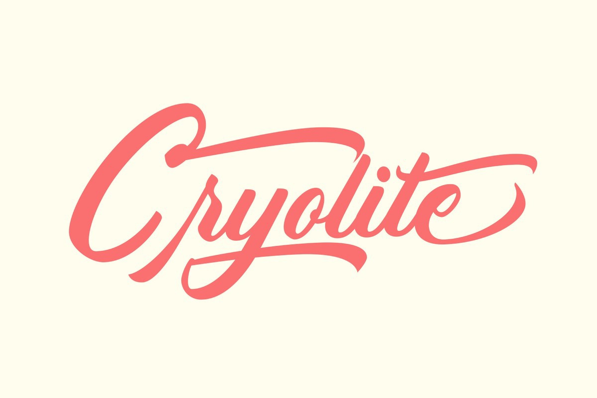Cryolite Font preview
