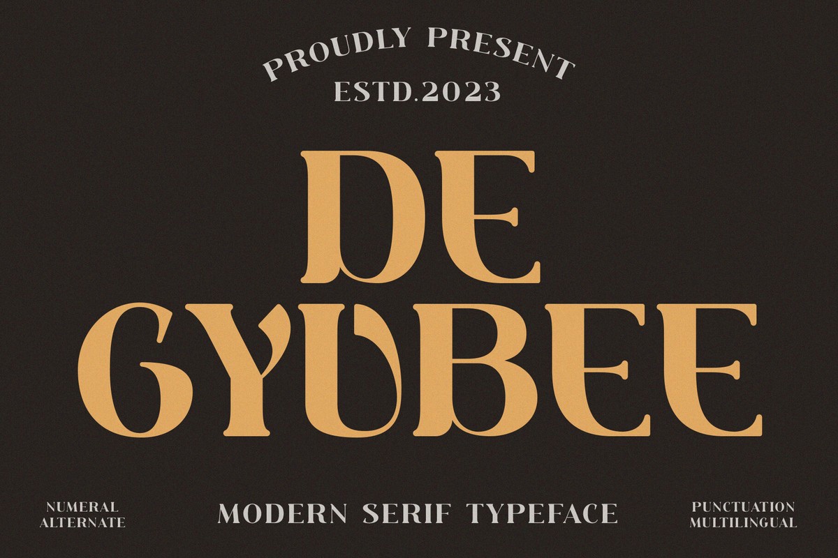 De Gyubee Regular Font preview