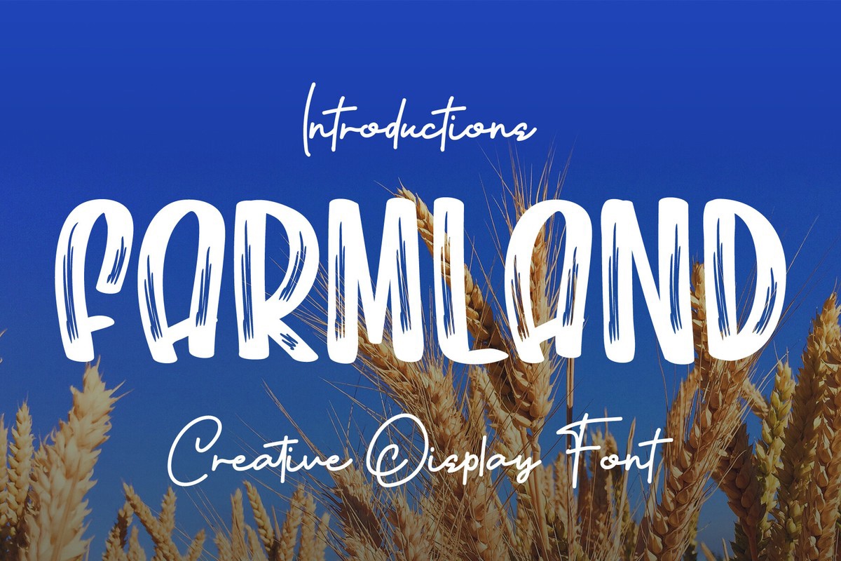 Farmland Font preview