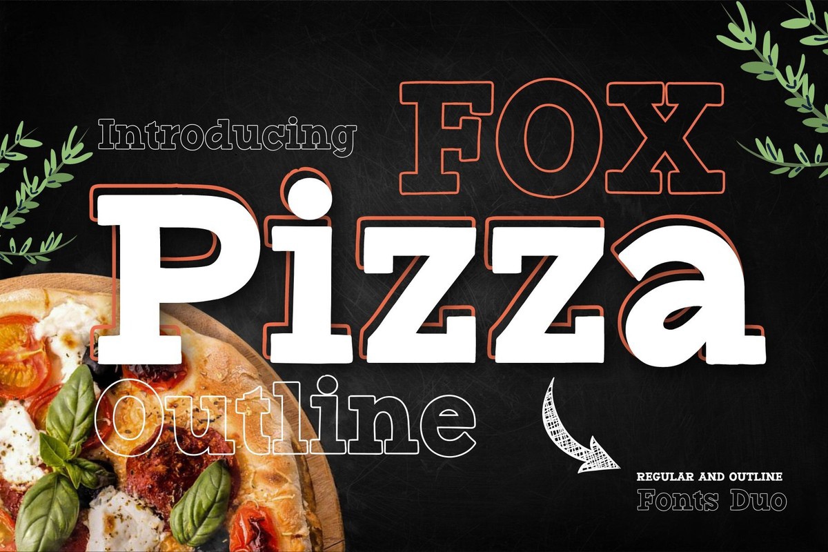 Fox Pizza Font preview
