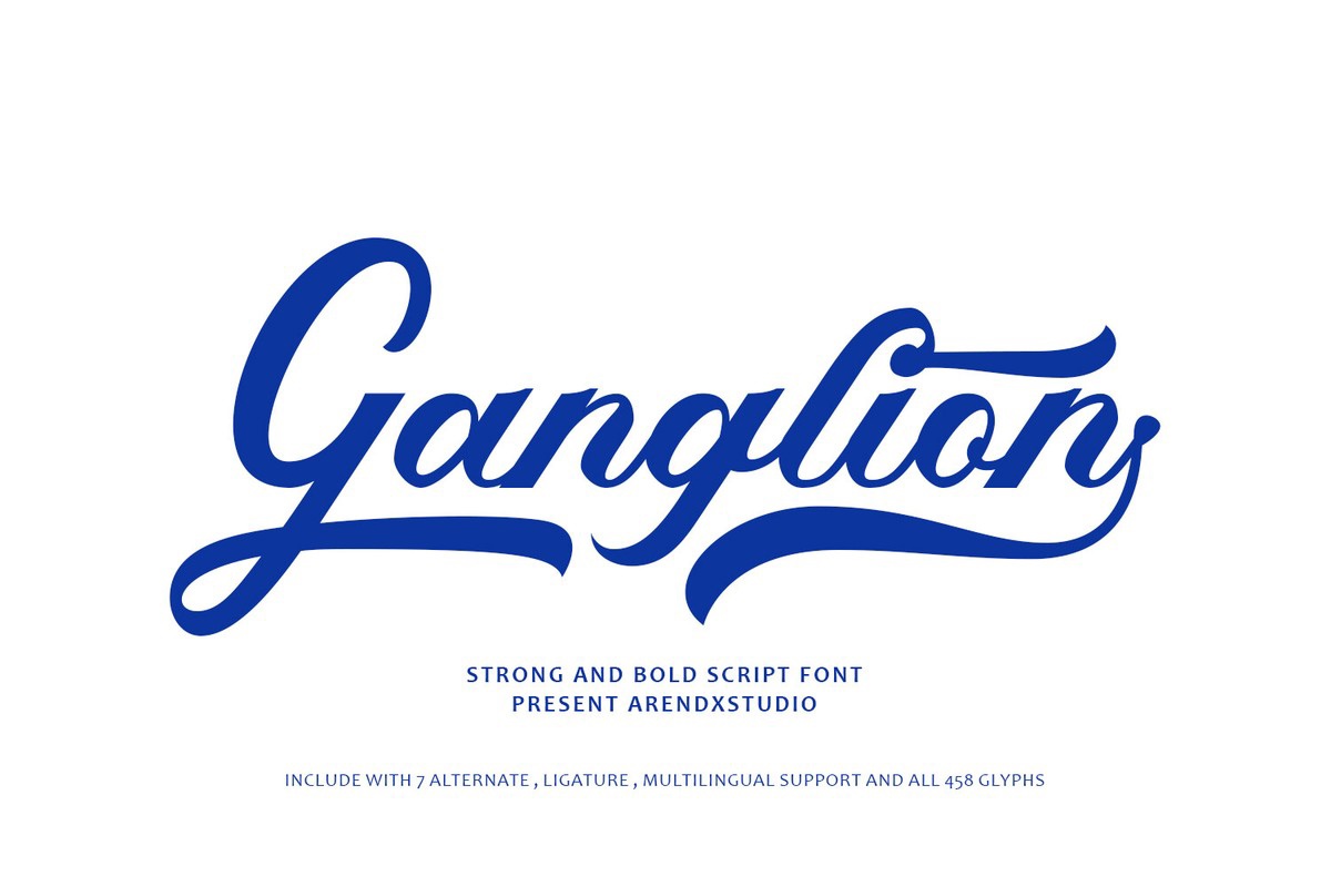 Ganglion Regular Font preview