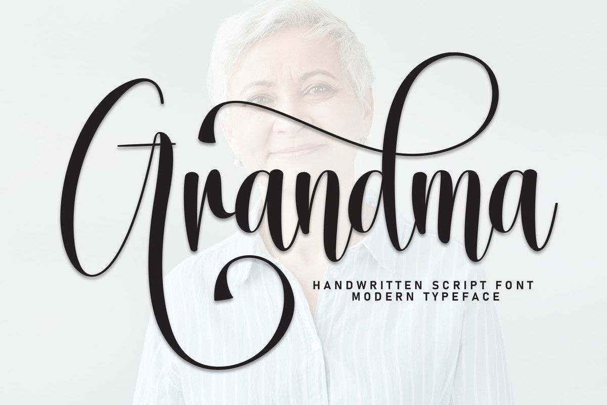 Grandma Font preview