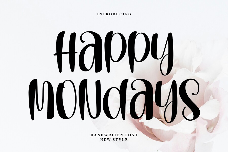 Happy Mondays Font preview