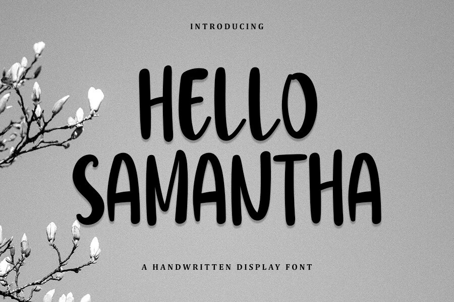 Hello Samantha Font preview