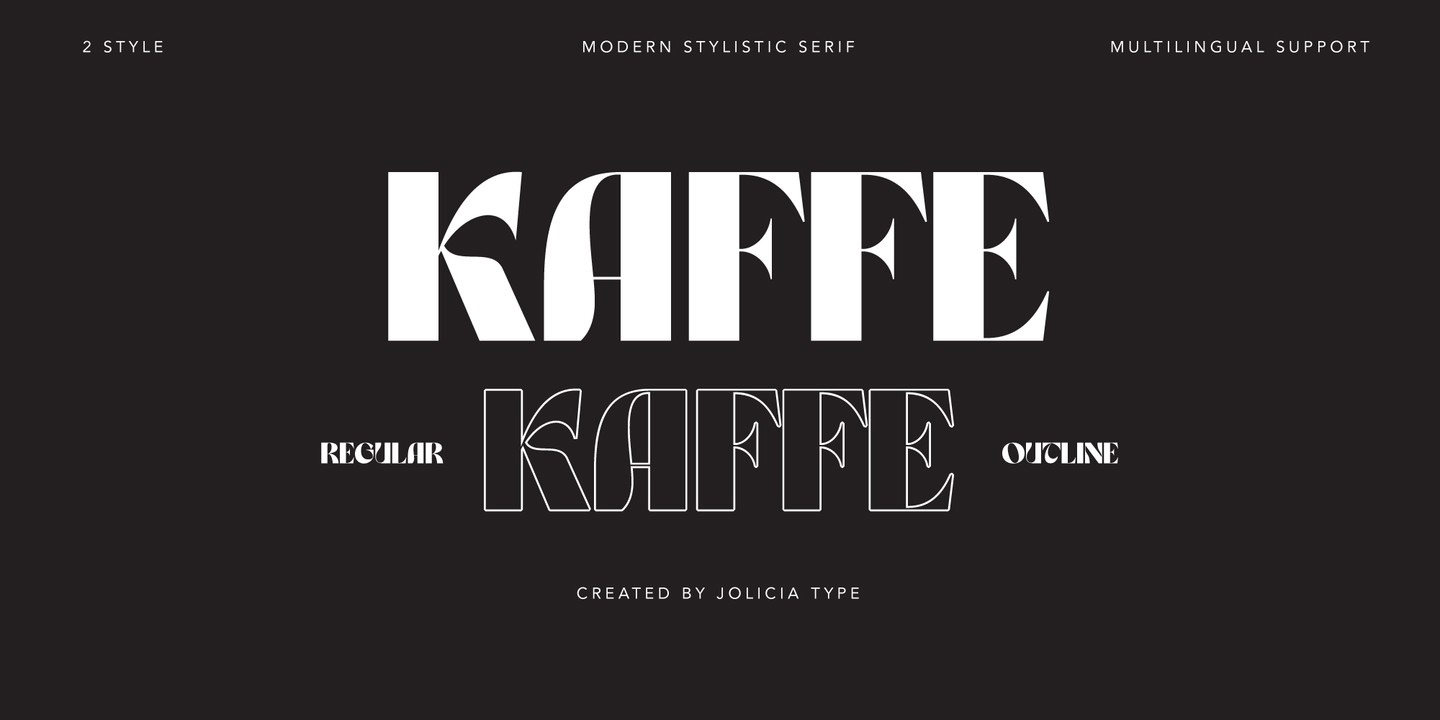 Kaffe Font preview