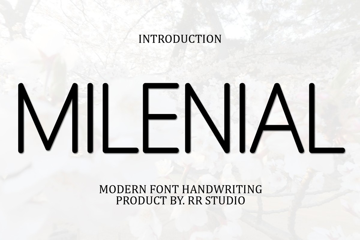 Milenial Font preview