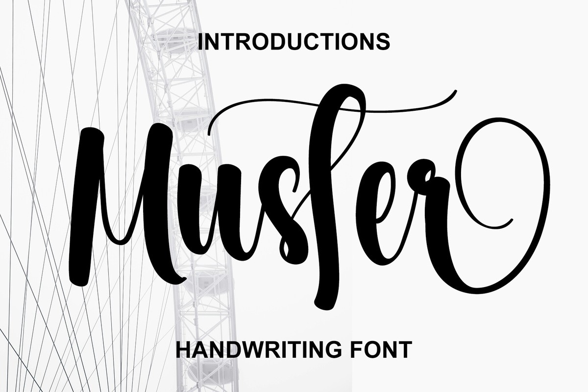 Muster Font preview