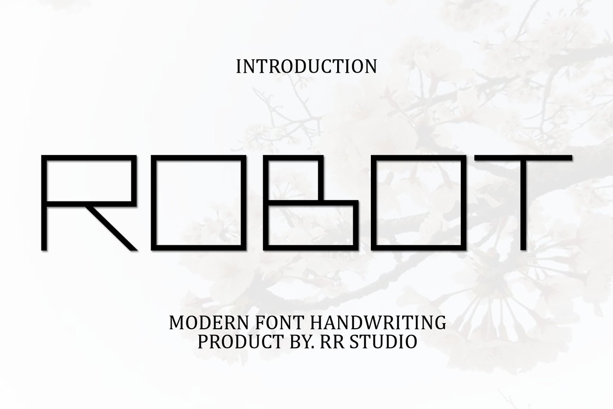 Robot Font preview