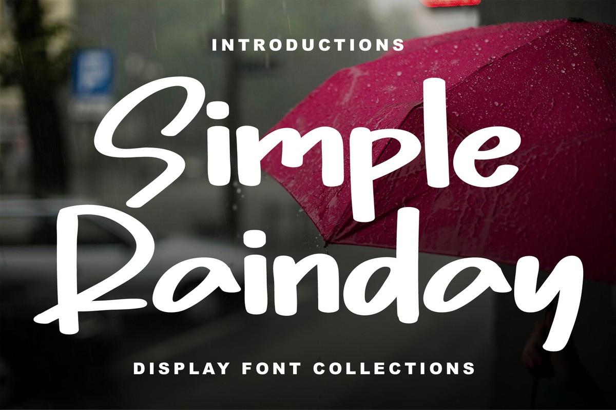 Simple Rainday Font preview
