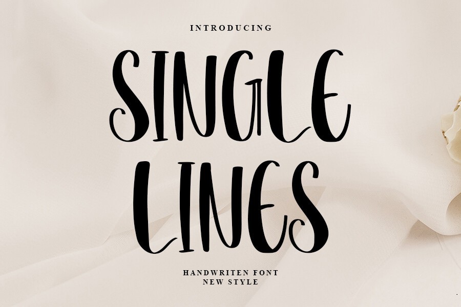 Single Lines Regular Font preview