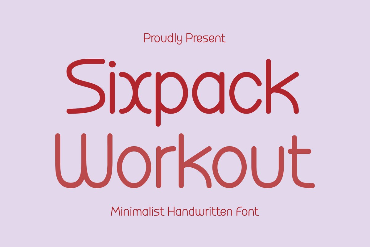 Sixpack Workout Regular Font preview