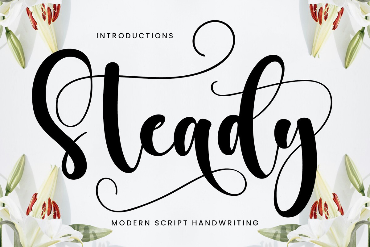 Steady Font preview