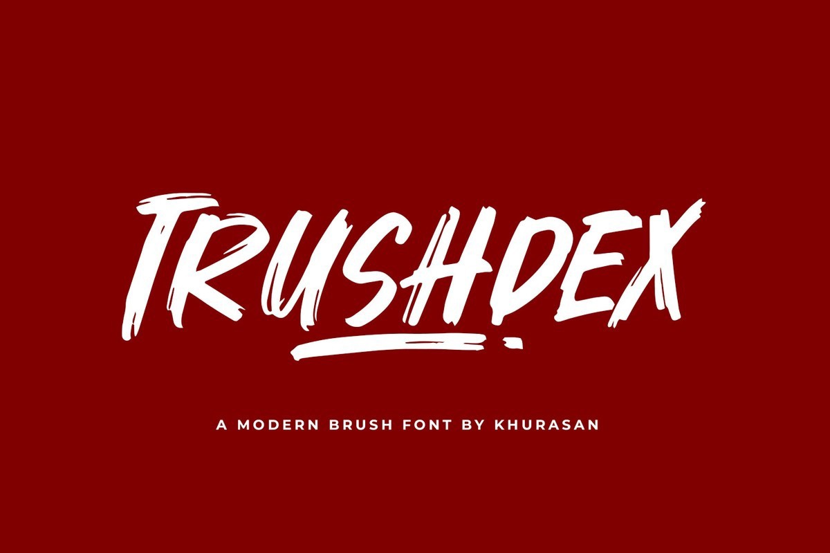 Trushdex Font preview