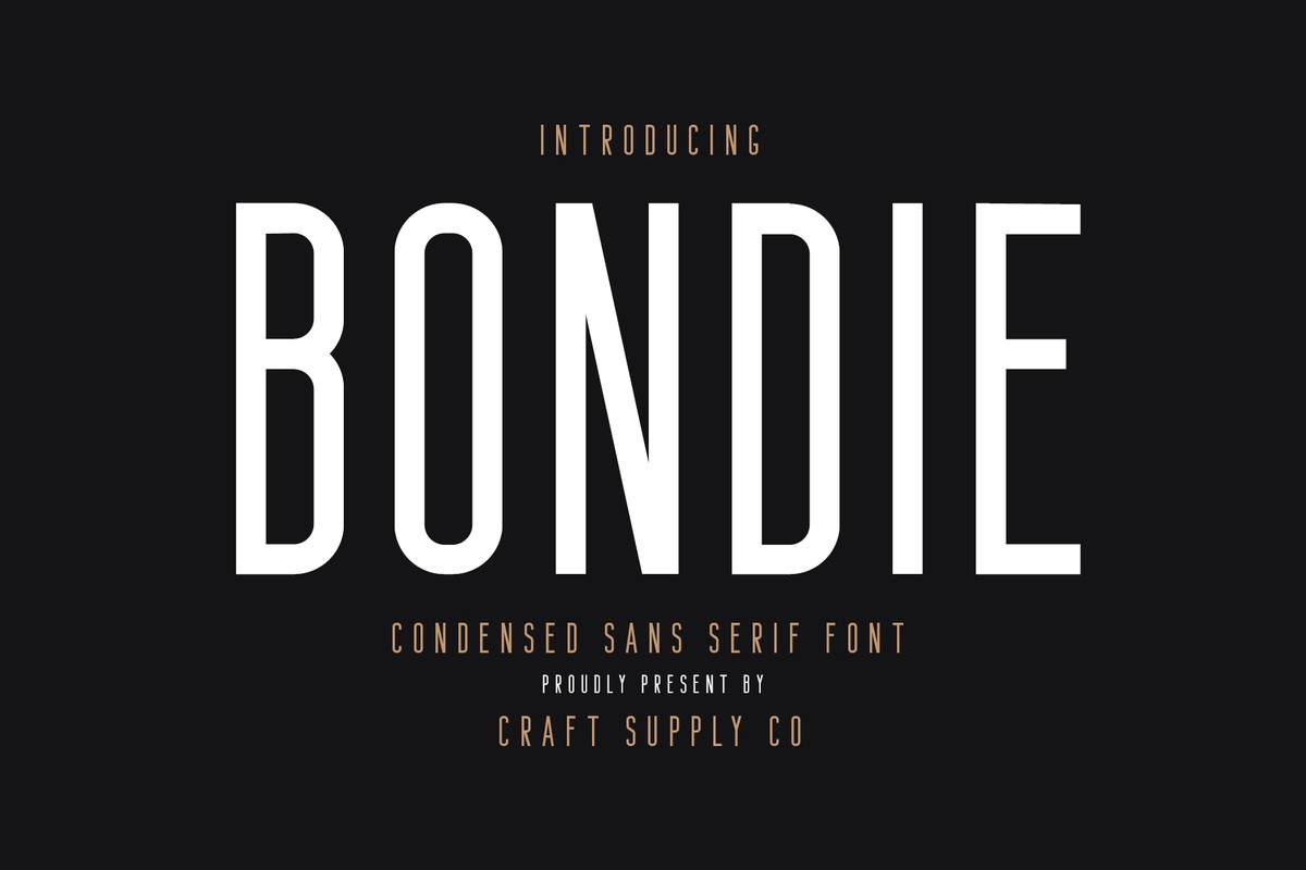 Bondie Regular Font preview