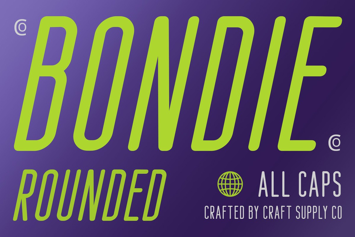 Bondie Rounded Font preview