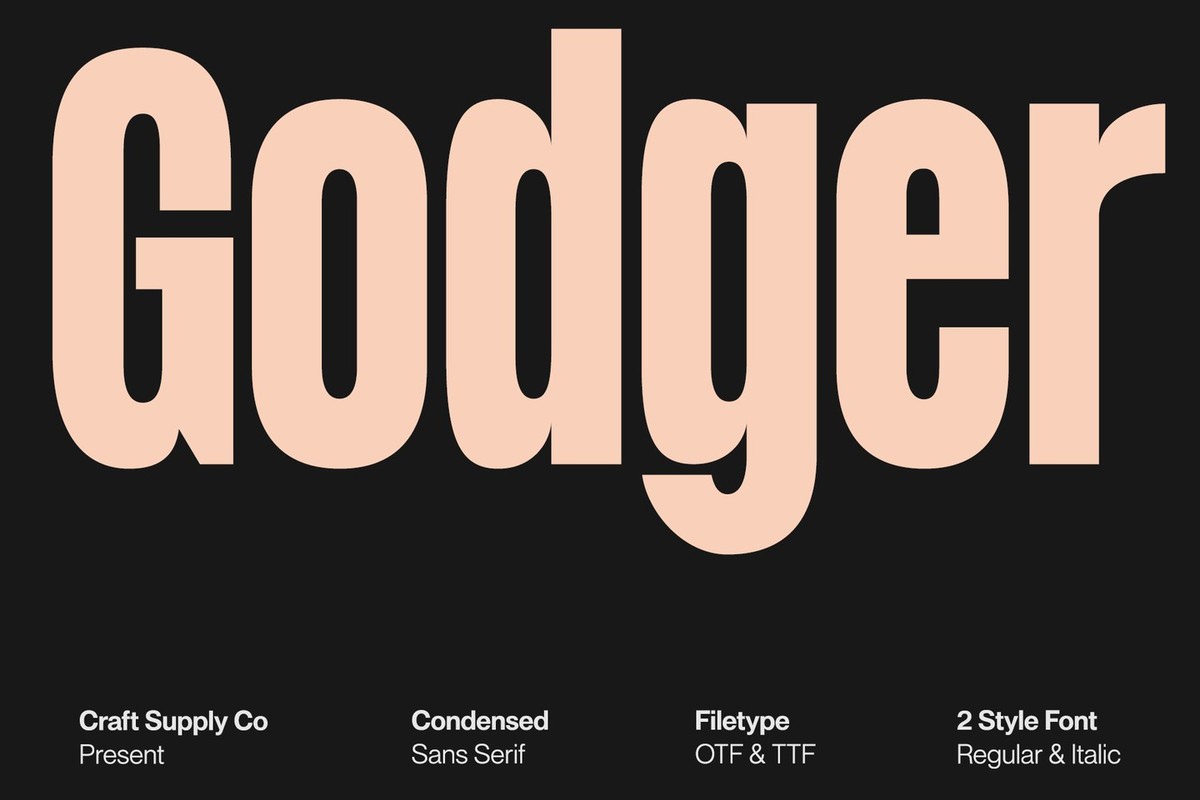 Godger Font preview