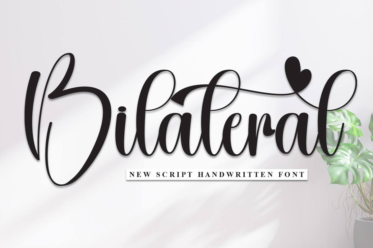 Bilateral Font preview