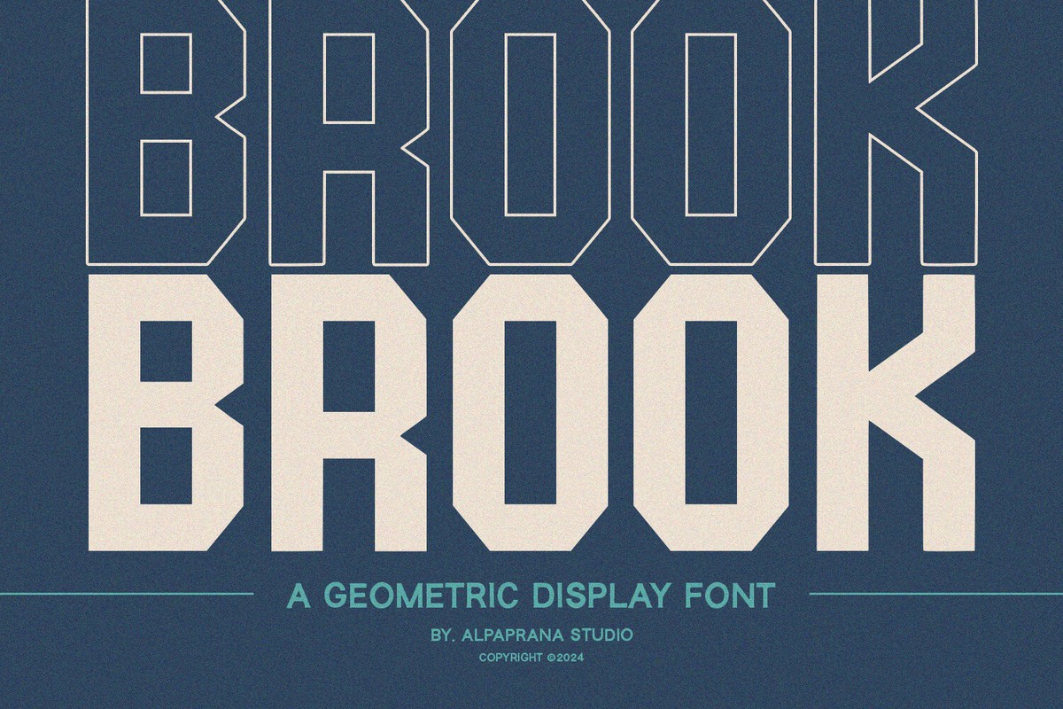 Brook Font preview