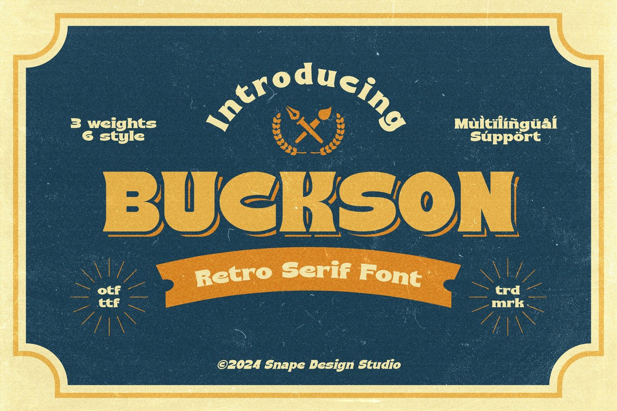 Buckson Condensed Italic Font preview