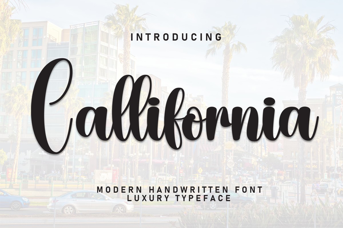 Callifornia Font preview