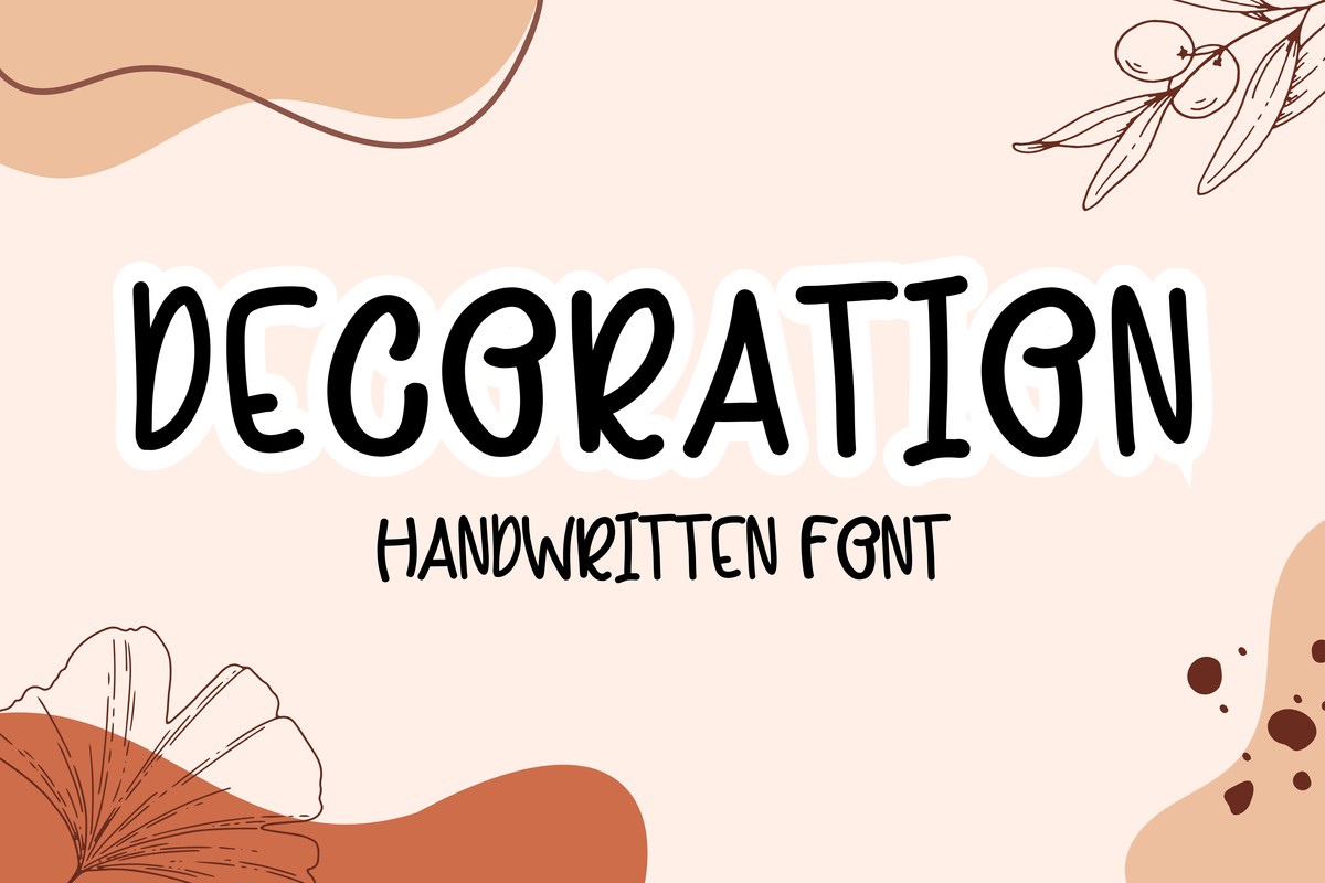 Decoration Font preview