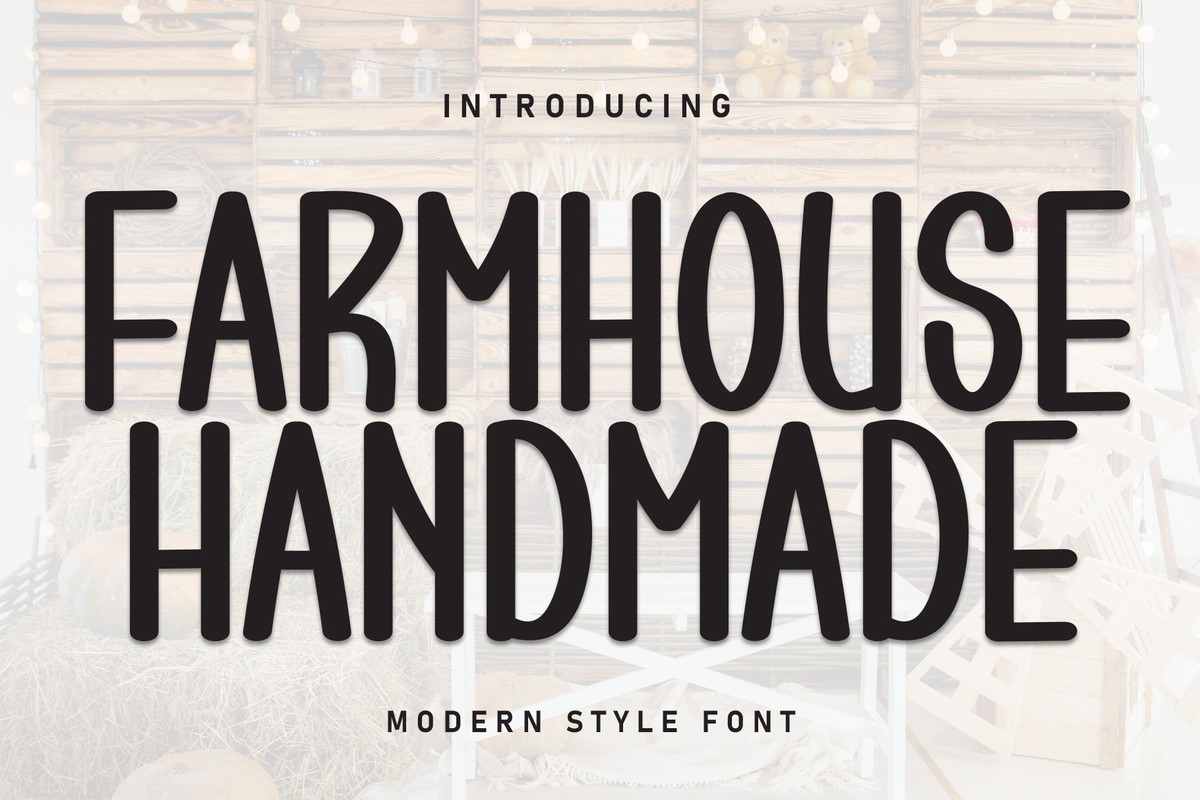 Farmhouse Handmade Font preview