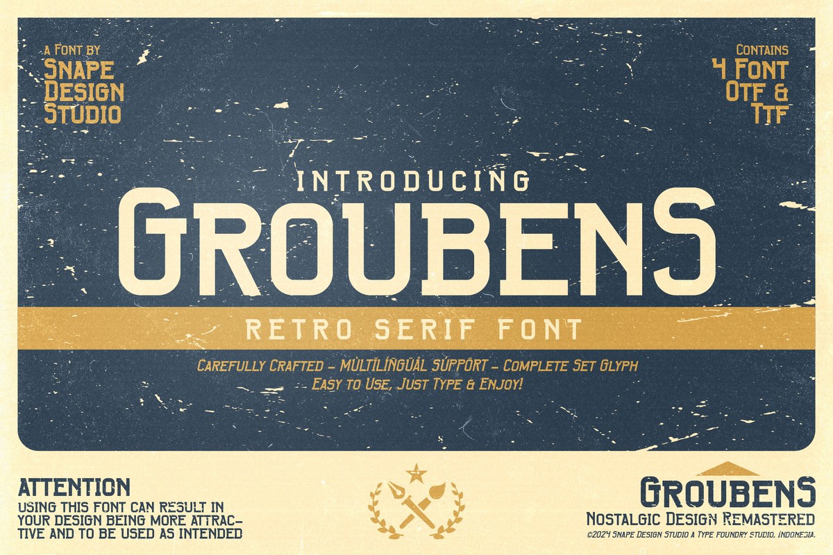 Groubens Font preview