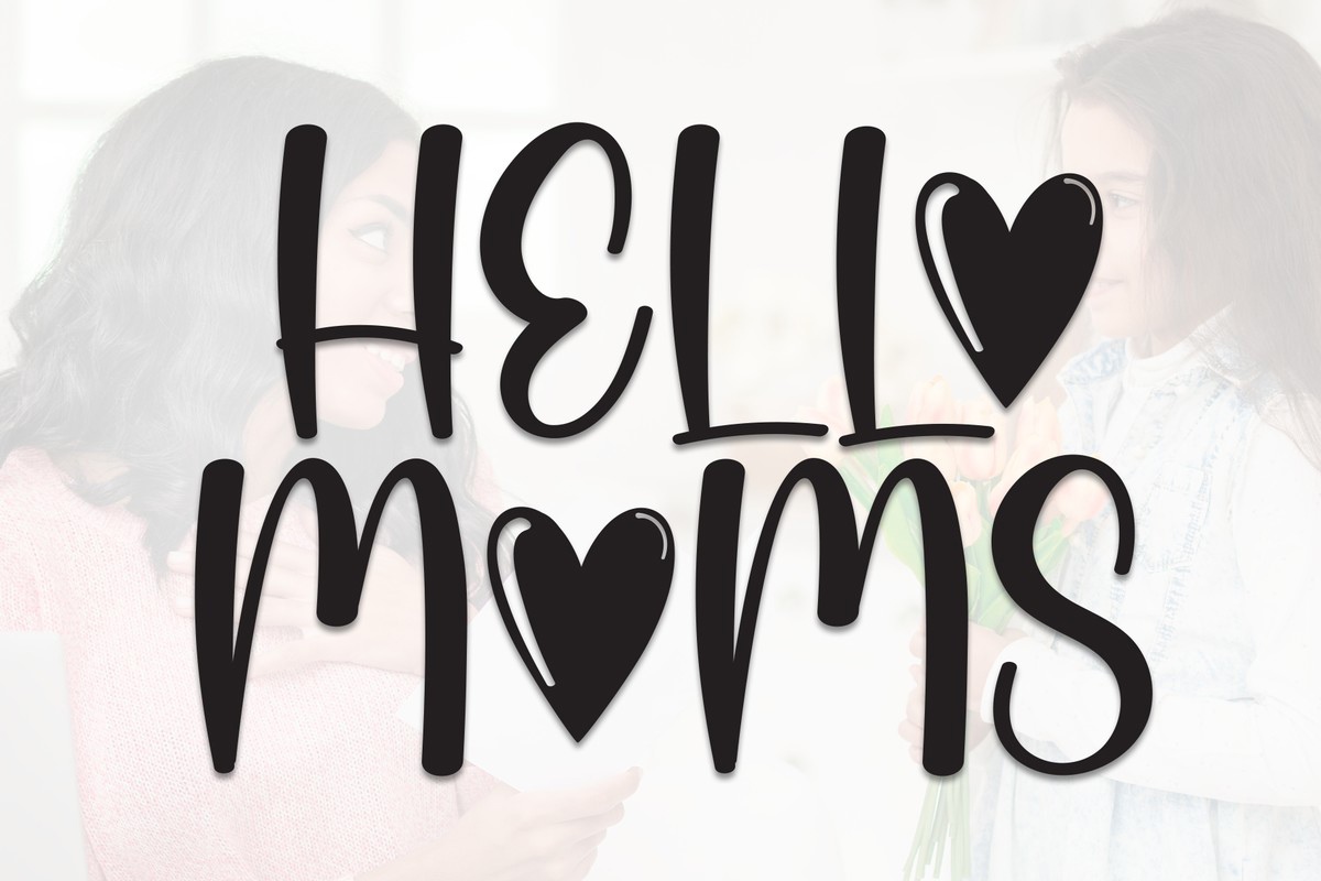 Hello Moms Font preview