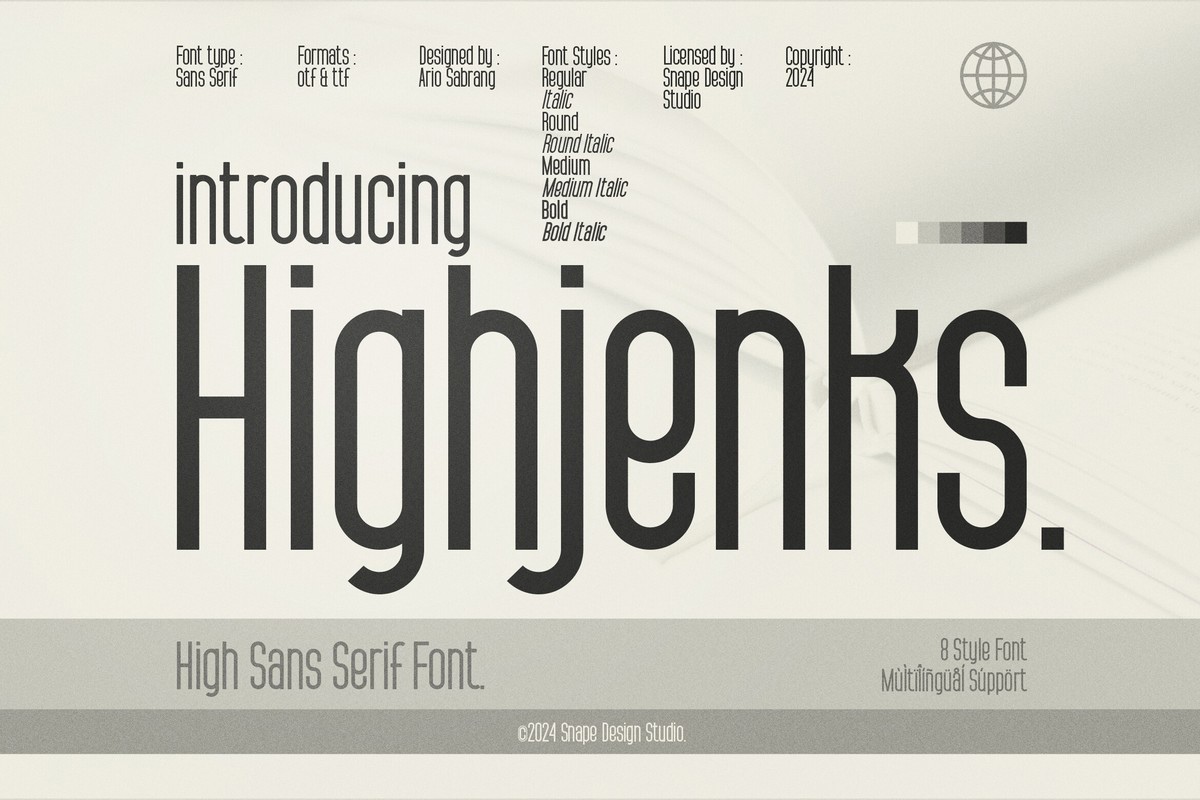 Highjenks Font preview