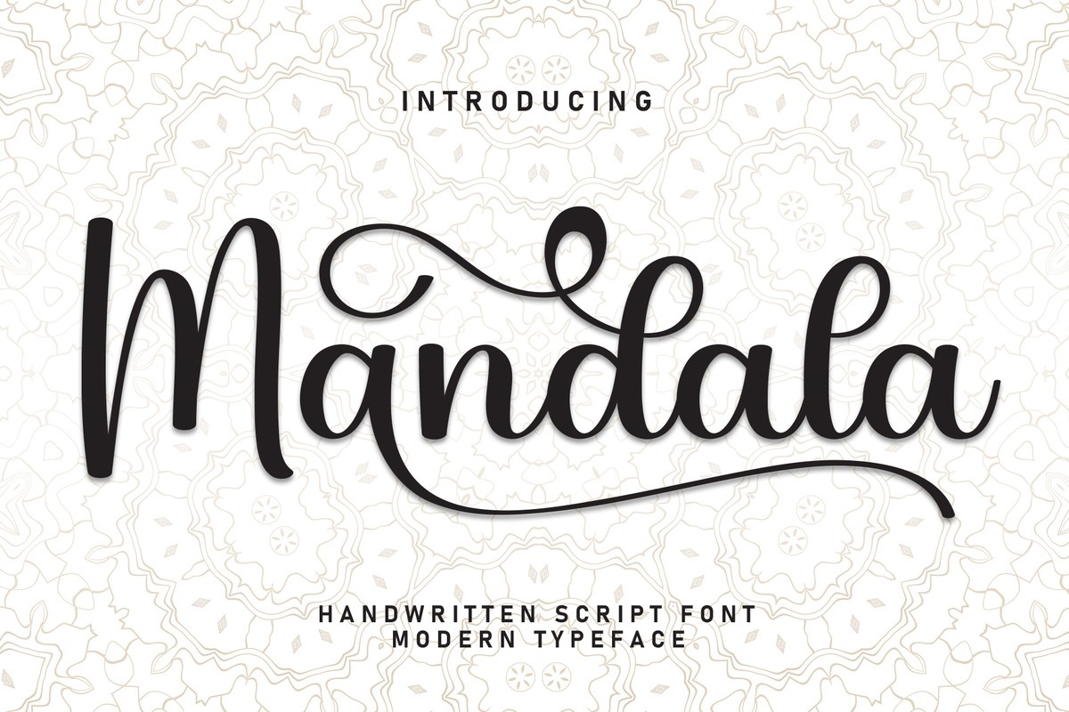 Mandala Font preview